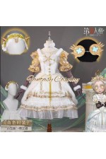 Identity V Little Girl Alice DeRoss Source of Evil White Lolita Dress Cosplay Costume